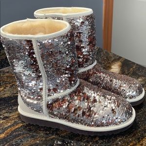 Sequin Ugg boots